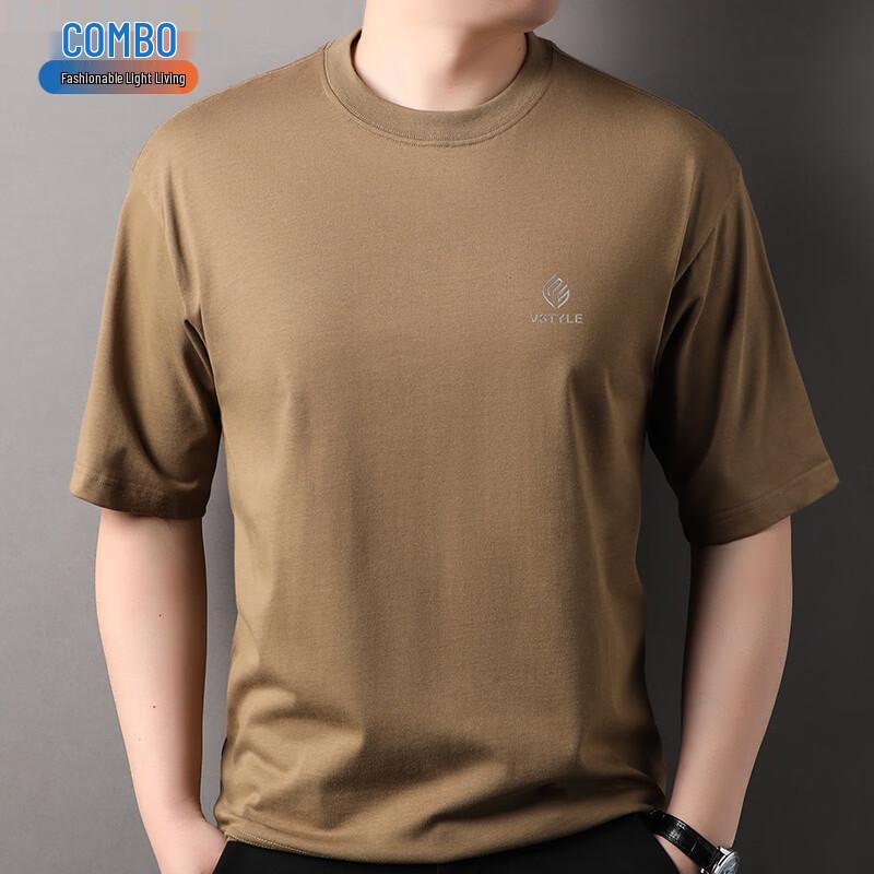 Men s Cotton Blend Loose Fit Short Sleeve T-Shirt L