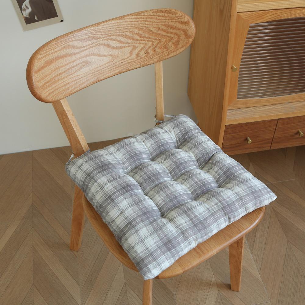 Grid Stripes Pattern Chair Cushion 40×40cm Dining Chair Cushion Sofa Cushion Home Office