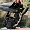 38-46 Summer Mens Genuine Leather Sandals  Beach Sandals Outdoor Sandals for Men Mens Genuine Leather Sandals Mens Closed Toe Sandals