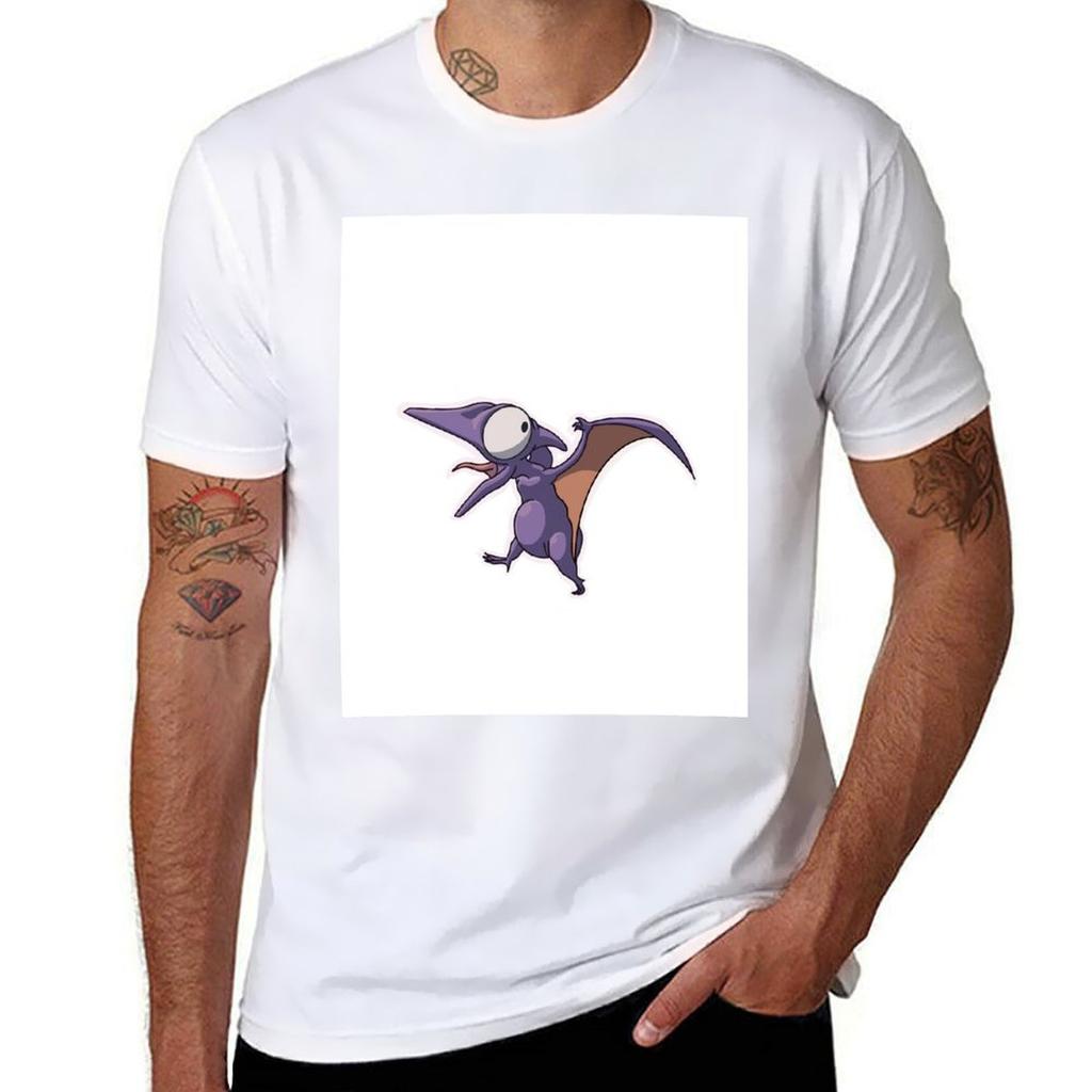 Pteradactyl Tshirt Basic Plain Short Sleeve Crew Neck Tee Tshirt