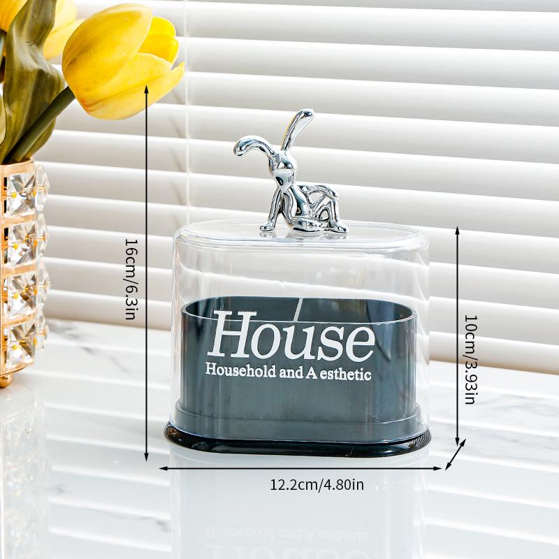 Luxury Toothpick and Cotton Swab Holder: Creative Personality Storage Jar