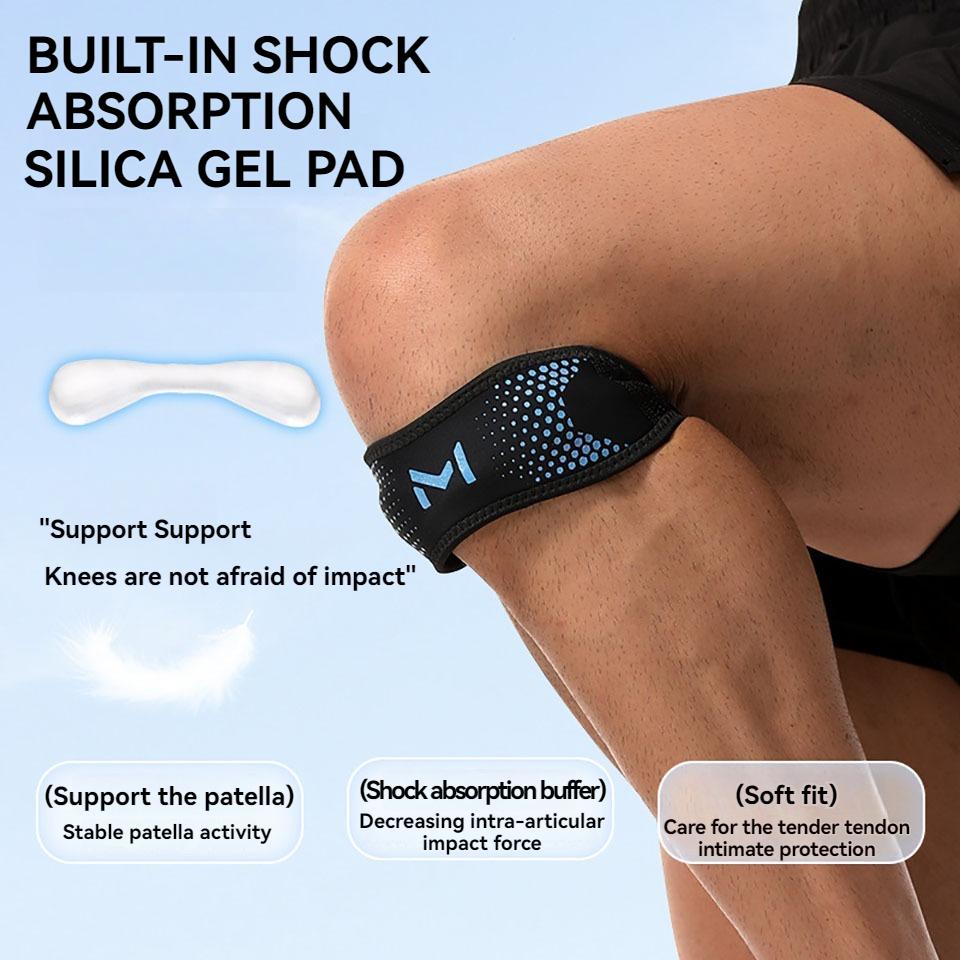 Loogdeel 1Pcs Patella Knee Strap Brace Adjustable Knee Patellar Tendon Stabilizer Support Band For Soccer Basketball Running