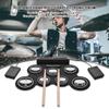 Foldable Music Drums Hand Roll USB Electronic Silicone Pad Portable Practice Drums Kit with Drumsticks Sustain Pedal Instrument