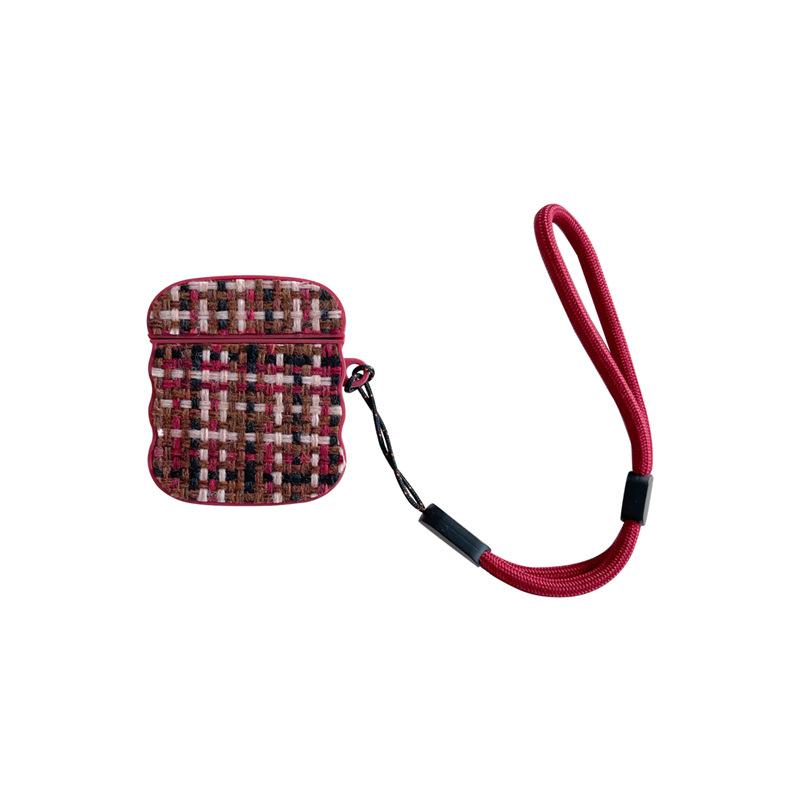 Sticky Plaid Pattern Is Suitable for AirPods Pro Apple Bluetooth 2 3rd Generation Earphone Cover Cute Creative Protective Case Female