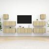 Ensemble de meuble TV 7 pcs Chêne sonoma Bois d'ingénierie