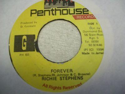 7inch Record RICHIE STEPHENS - Forever PH60 Penthouse Recor 1994 Jamaica Reggae, Ska & Dub Used