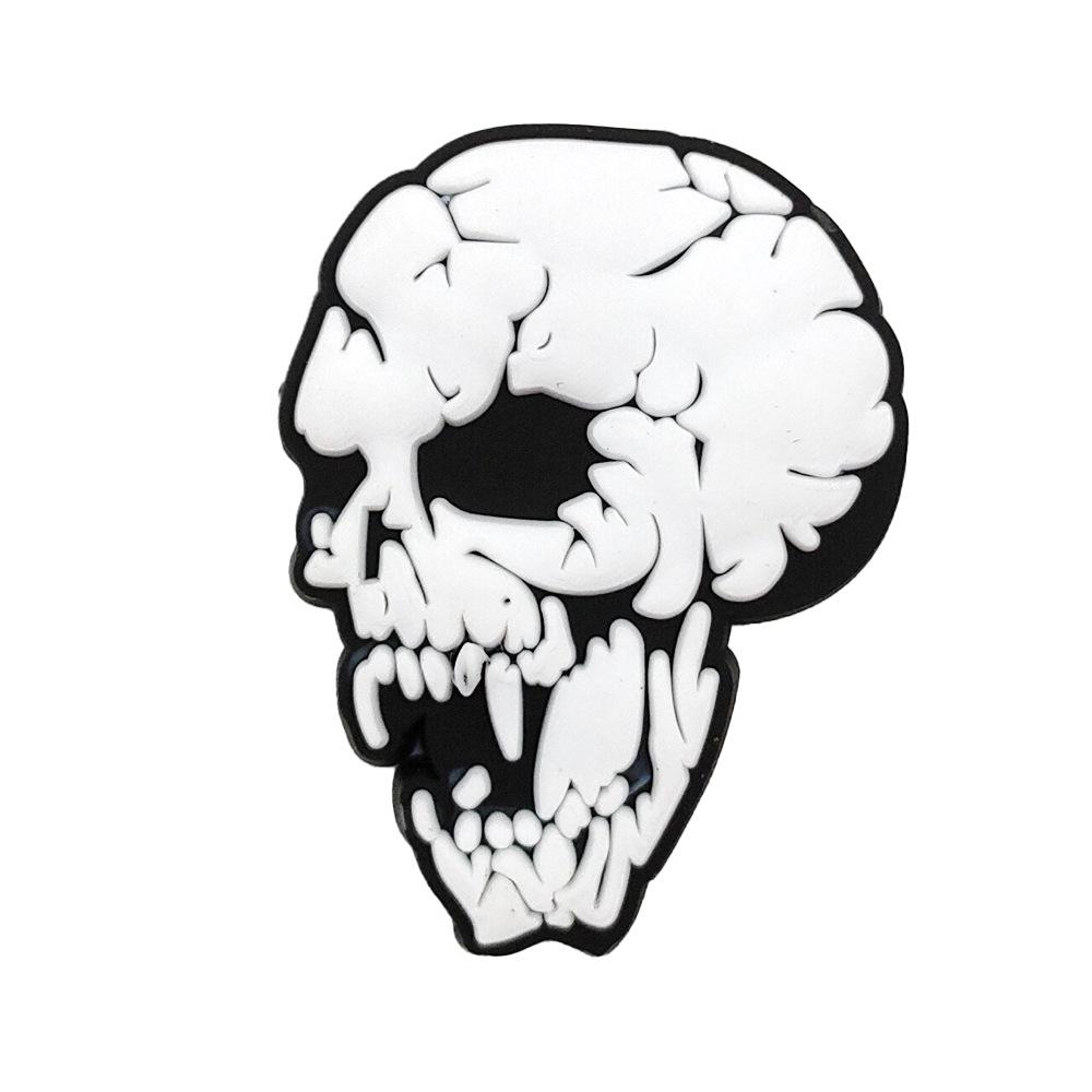 Black & White Halloween Punk Metal Rock Croc Shoe Charms