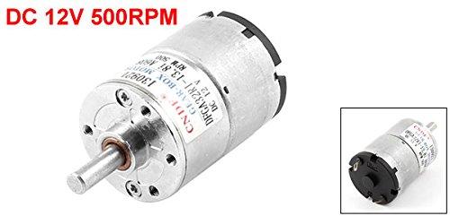 uxcell Magnetic Electric Gear Box Motor, Active Replacement, 12V DC, 500 RPM, 6mm Shaft