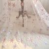 Star Embroidery Lace Accessories High-End Wedding Dress Fabric Clothing Decorative Clothes Diy Fabric Ivory White