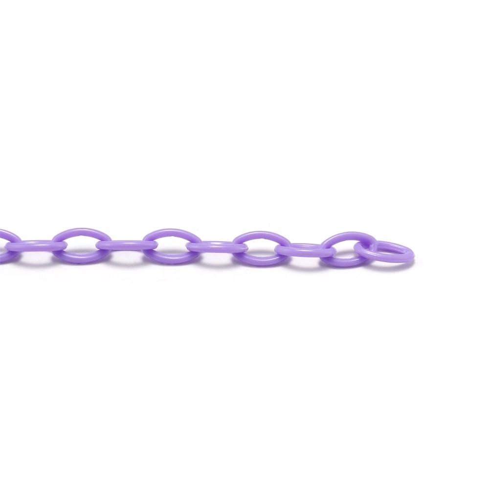 10pcs 50cm Colorful Acrylic Plastic Lobster Clasp Hook Link Chain For DIY Keychain Necklace Jewelry Making Connecter Accessories