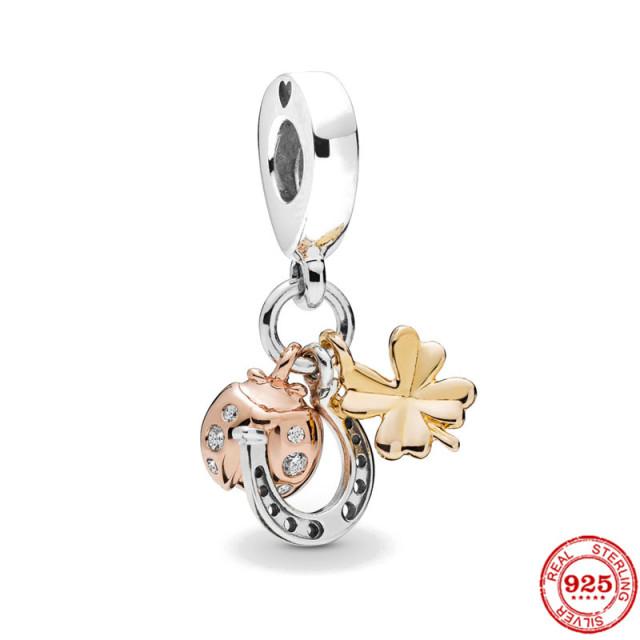 Fit Original  Bracelet Silver 925 French Fries  Chocolate Ice Cream Candy Charm Bead  DIY Jewelry for Women