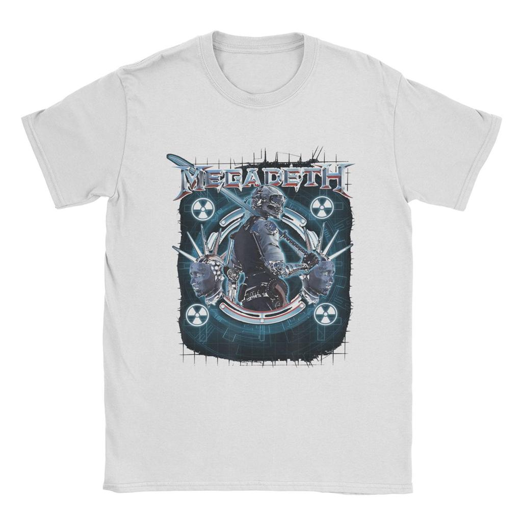 Megadeths Dystopia T-Shirts Herren 100% Baumwolle Lustiges T-Shirt Rundhals T-Shirt Kurzarm Kleidung Geschenkidee