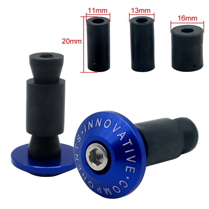 2pcs Universal Motorcycle Handle Bar End Weight Handlebar Grips Cap Anti Vibration Plug