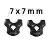 Ahvqevn Bicycle Seatpost Clamp Adapter for Carbon Saddle Rail 7x7mm Bicycle Seatpost Tube Clip Cycling Accessories Oval/Round