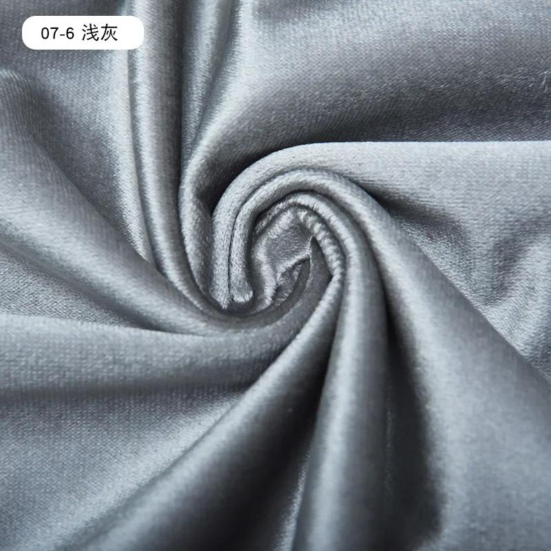 High Quality Thickend Velvet Fabric Soft By The Meter for Sofa Covers Pillowcases Curtain Sewing Velour Cloth Anti-wrinkle Blue