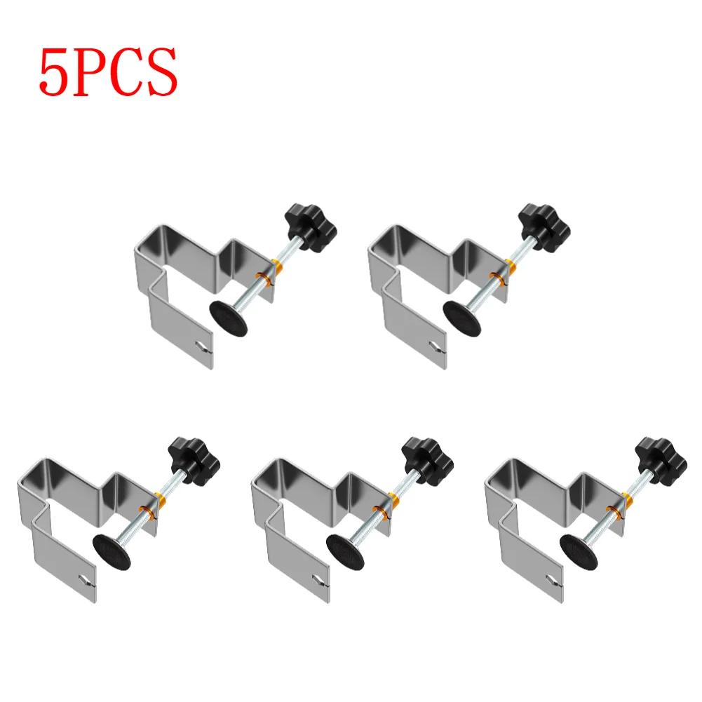 1-10PCS Woodworking Jig Drawer Panel Clips Steel Drawer Front Installation Aid Clamps Cabinet Tool Home Furniture Accessories