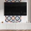 Self-Adhesive Vinyl Printed Panel 100x50 cm Geometric Floral Pattern