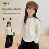 YOJIA Girls' Warm Autumn/Winter Long-Sleeve Thermal Base Layer T-Shirt