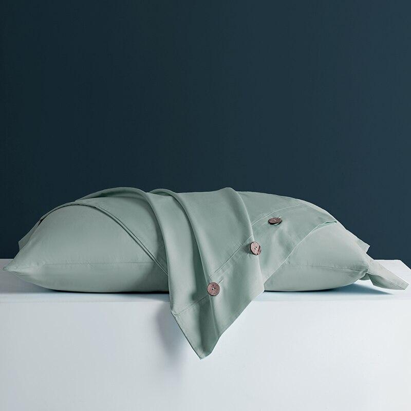 

2 шт. модная длинная наволочка из штапельного хлопка, однотонная качественная атласная хлопковая наволочка, 48x74 см WBL