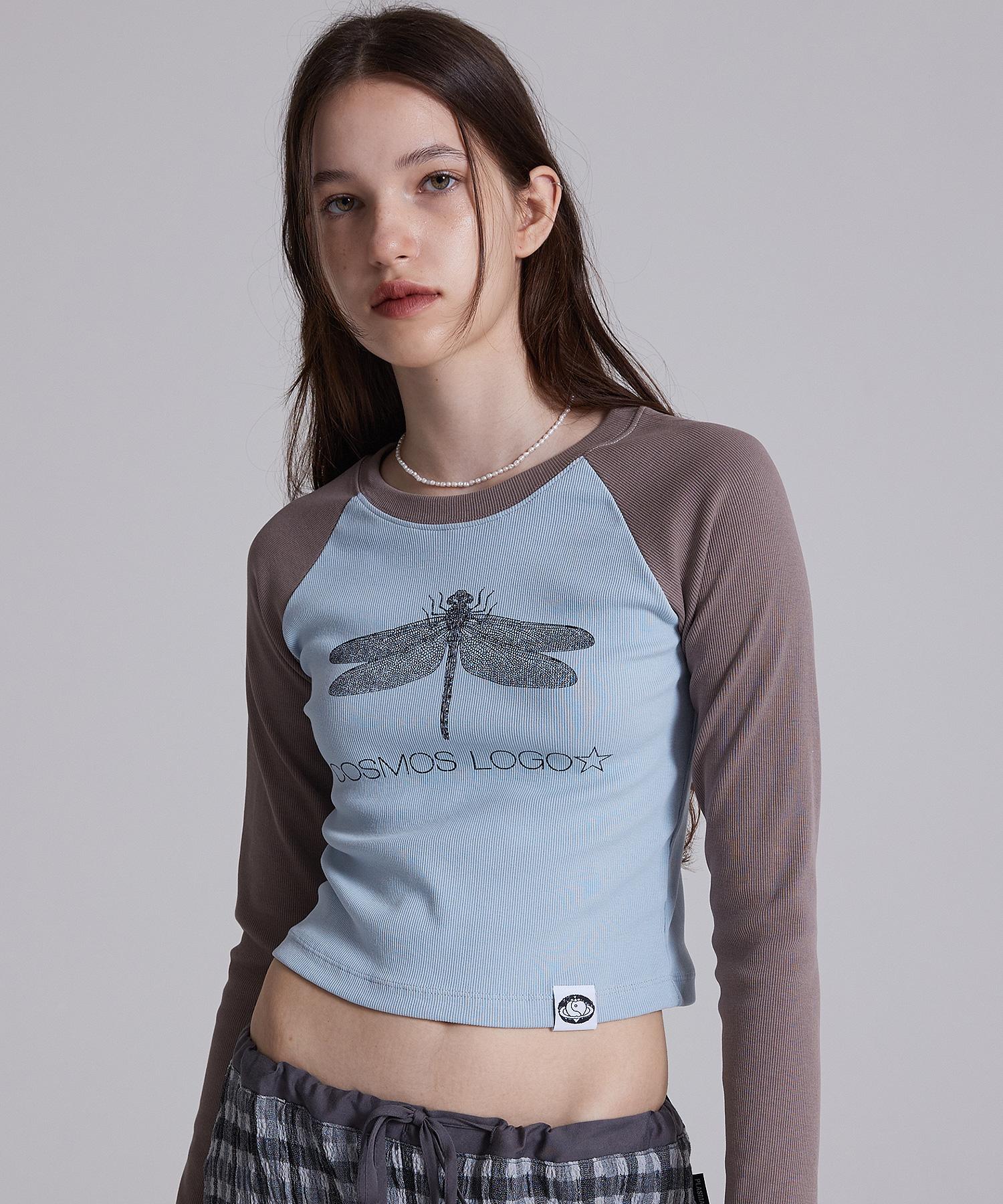 Plasma Sphere Buzz T-Shirt In Sky (Raglan Color Block T-Shirt) Sky Blue/Free