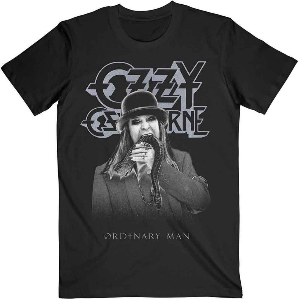 Ozzy Osbourne Ordinary Man Snake Rayograph T-Shirt Black New Unisex T-Shirt