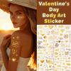 Fake Temporary Tattoo Instant Body Art Sticker Gold Stamping Tattoo Stickers  Finger Hand Legs Arm