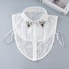 Top Neckwear Shirt Fake Collar Clothing Accessory Handmade Embroidered Detachable Collar Lace False Shirt Collar Blouse Wear