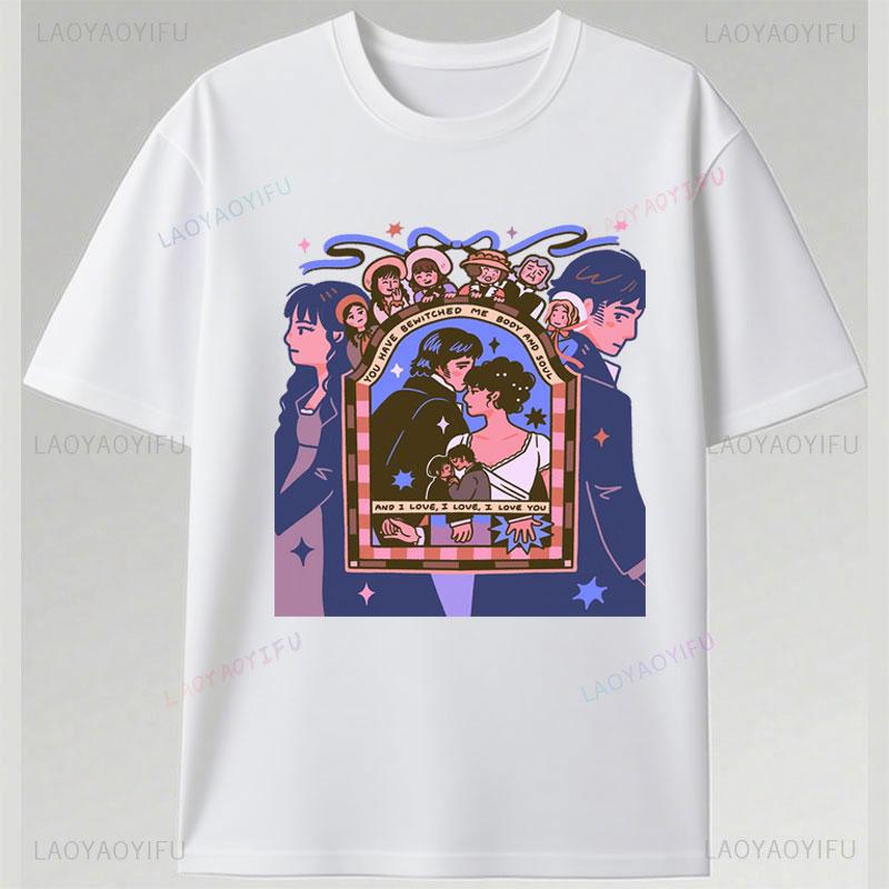 Cheap Tee Pride And Prejudice Movie Shirt Polyester Material Short Sleeve Unisex Unisex Vintage Fashion Streetwear Classics Clothes