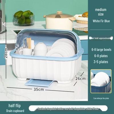 Di Rui En Kitchen Bowl and Dish Storage Rack with Lid