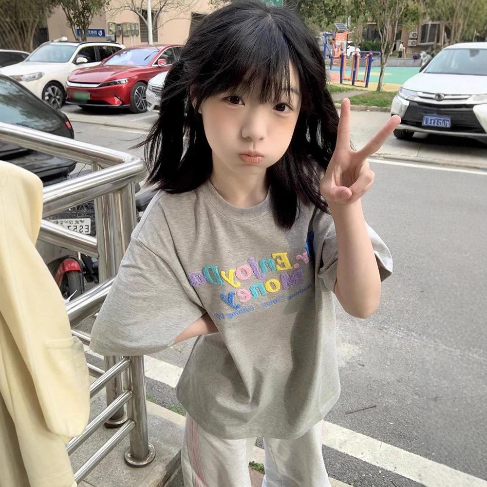 

2025 Heavyweight Embroidered Cotton Short Sleeve T-Shirt - Trendy, Loose-Fit Summer Design XXL білий