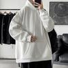 Herr Höst Vinter Hoodie Tjock Plysch Stora Fickor Enfärgad Långärmad Plus Storlek Elastisk Mudd Och Fåll Med Huva Lös Vardagsklädsel Casual Sporttopp