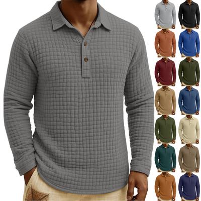 Men's Knit Casual Collar Pullover , Long Sleeve Daily Wear