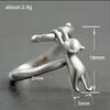 Silver Women's Adjustable Ring Universal Gift Falling Cat