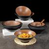 Large Frosted Melamine Ramen Bowl - Japanese-Style Restaurant Noodle Bowl for Mala Tang, Luosifen, Soup, and Rice Noodles