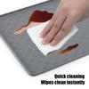 Cat Food Mat Silicone Pet Feeding Bowl Mat Non-Skid Waterproof Pet Placemat for Cats Dogs Food Dish Water Bowl