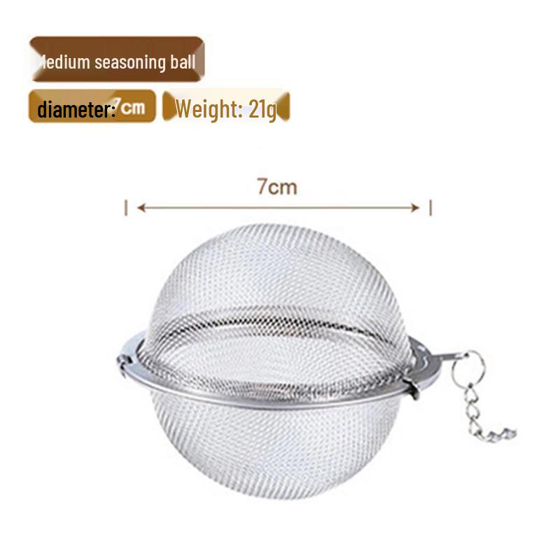 304 Stainless Steel Spice Bag: Soup Filter, Seasoning Ball, Tea Infuser, Braising Spice Box.