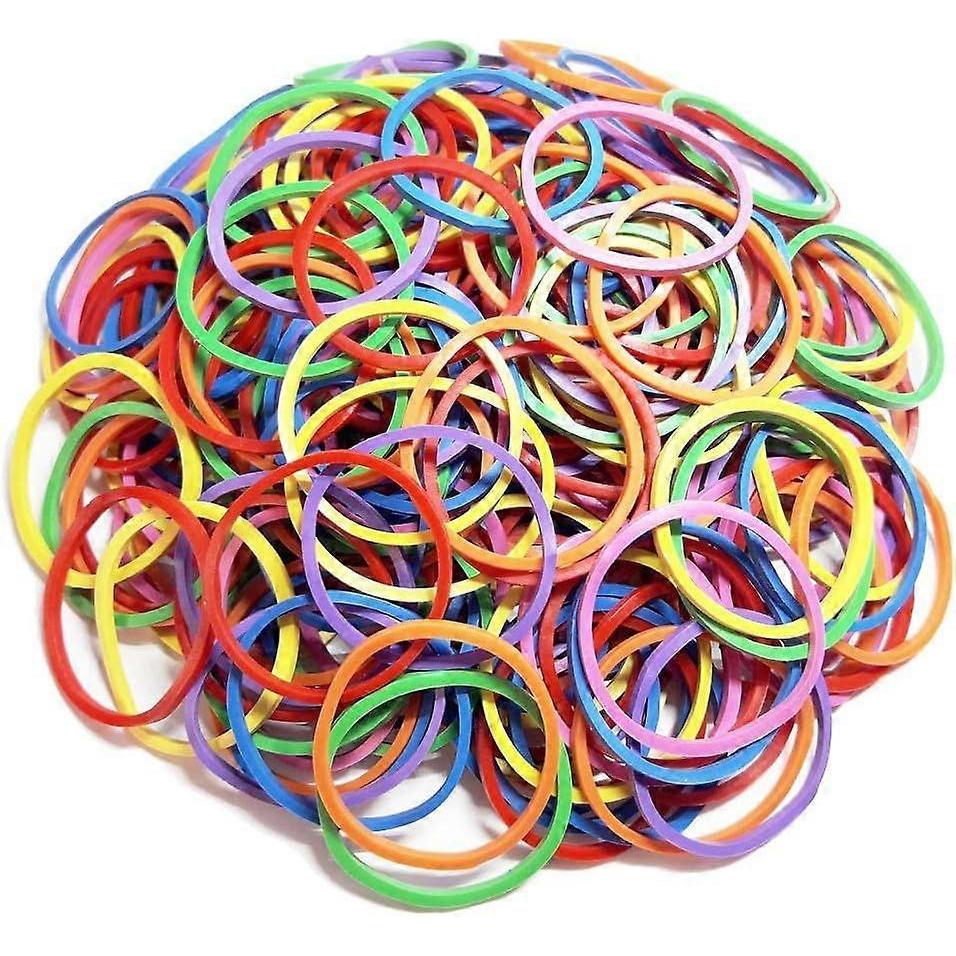 200Pcs Small Assorted Rubber Bands Bulk Elastic Wide Money Colorful Rubber Bands