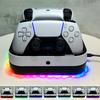 For PS5 Controller Dual Charging Base RGB Fast Charging Station for PS5 Dual Wireless Gamepad Handle Charger Stand