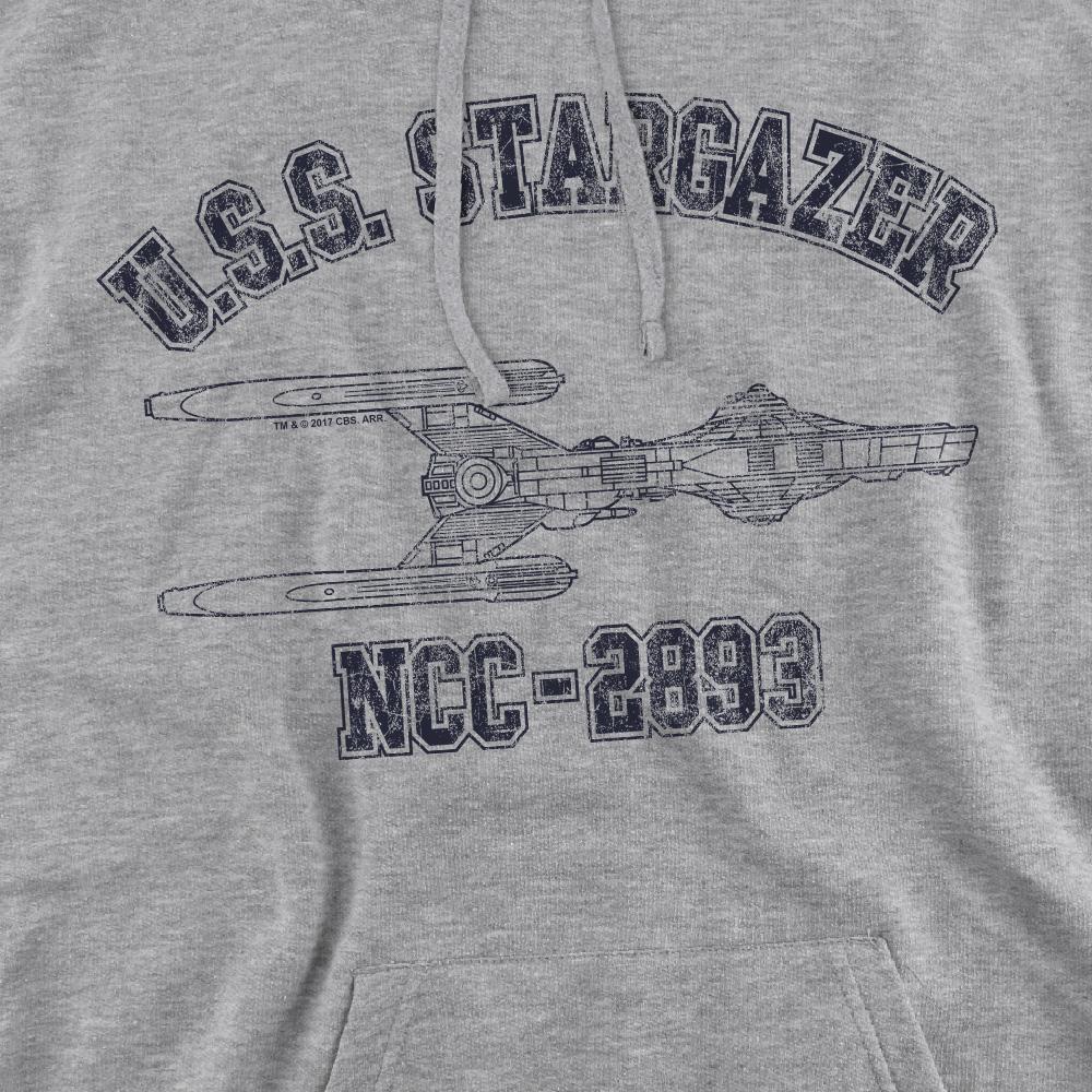 Star Trek Mens Stargazer Athletic Hoodie