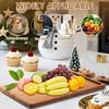Christmas Appetizer Platter Wooden Food Serving Dish Plate Charcuterie Board Dessert Plate Fruit Trays for Kitchen Party Decor
