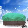 2pcs Drawstring Square Planter Winter Frost Protection Cover Elastic Hem Plant Cold Protection Cover