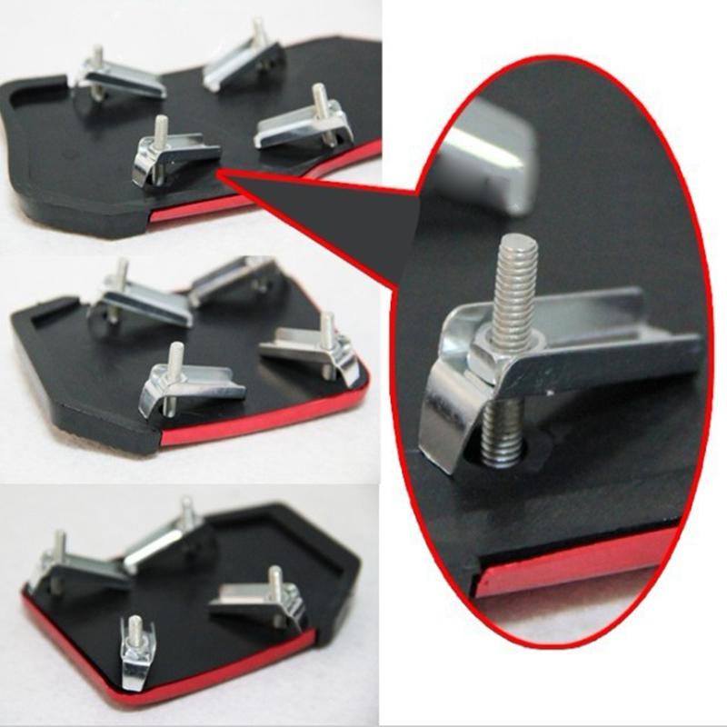 3 Pcs Brake Pedal Pads Anti Slip Wear Resistant Manual Accelerator Foot Pedal Cover for Car Red