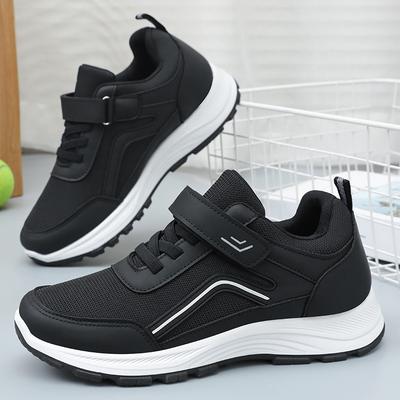 Men's Shoes Walking Shoes Convenient Velcro Elderly Shoes Sports Shoes Spring New Middle-aged and Elderly Men and Women the Same Casual Shoes