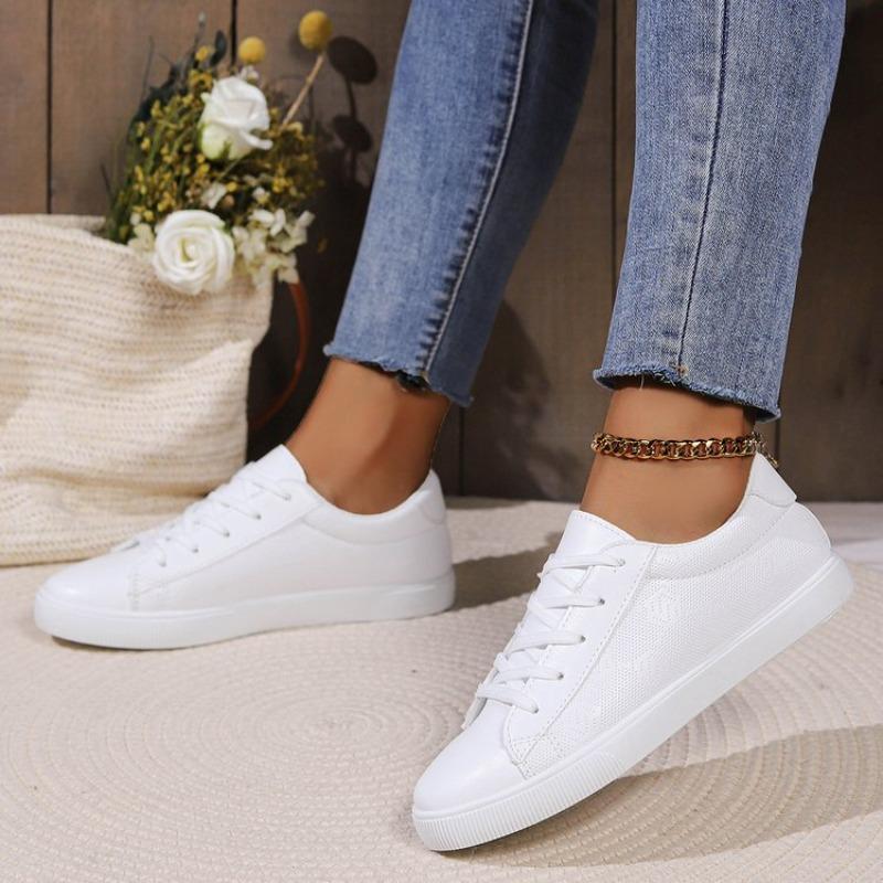 Large size little white shoes women's spring new casual single shoes little white shoes women's shoes