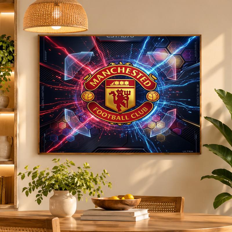 5D Diamond Painting Manchester United DIY Full Drill Diamond Art Kit Home Decoration