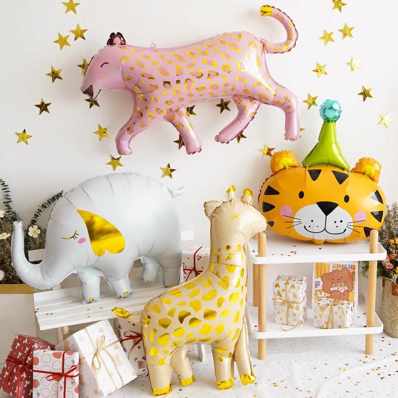 Jungle Animal Theme Aluminum Film Balloon Outdoor Photo Props Birthday Party Decoration Scene Arrangement