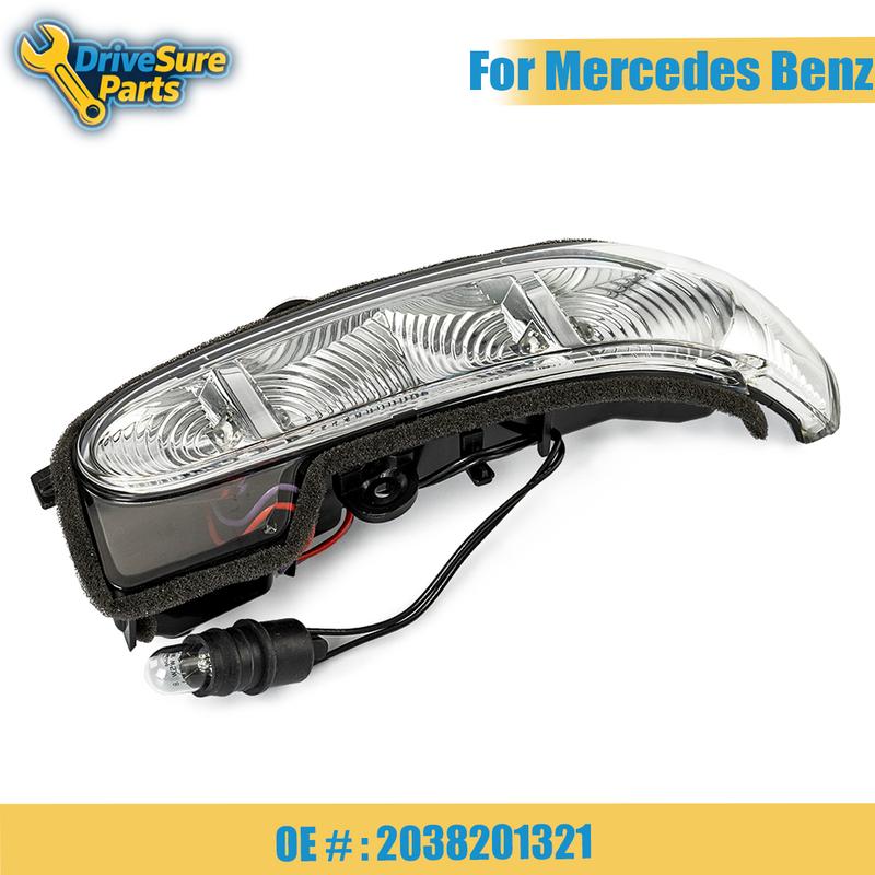 2038201321 1PC Left Turn Signal Light Rearview Mirror Indicator Lamp For Mercedes Benz W211 S211 W463 W461 C/E Class 2002-2008 1PC Left
