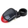 Solar-Powered LED Tail Light for Mountain Bikes - Night Riding Safety Accessory