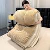Solid color Tafu velvet jacquard quilt core autumn and winter quilt warm velvet simple wind thick quilt