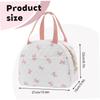 Insulated Quilted Food Thermal Bag Bow Thermal Insulation Bag Portable Ice Pack  for Work, School
